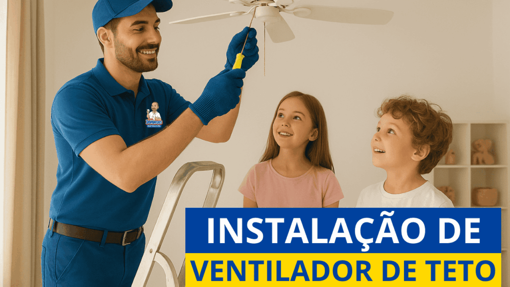 Ventilador de teto eficiente - SEU DOMINGOS ELETRICISTA