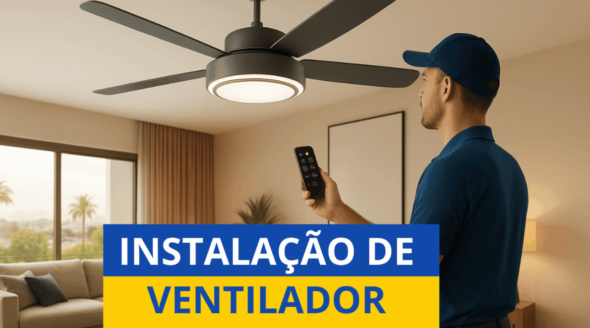 Instalação de ventilador - SEU DOMINGOS ELETRICISTA