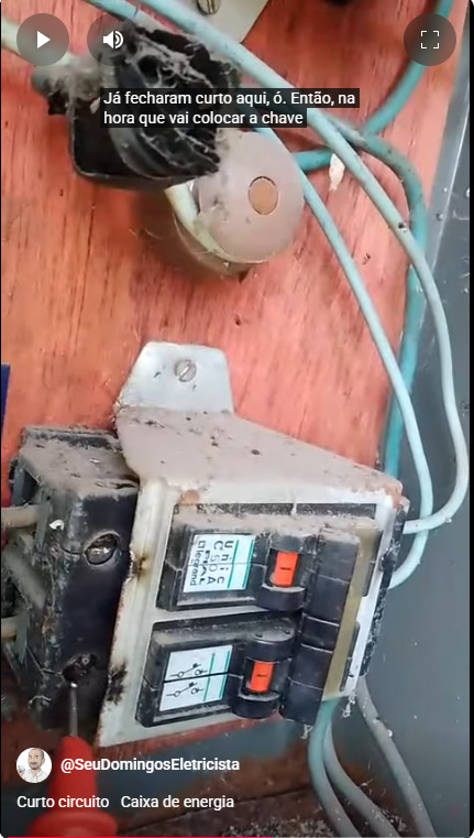 Curto-Circuito em Caixa de Medição