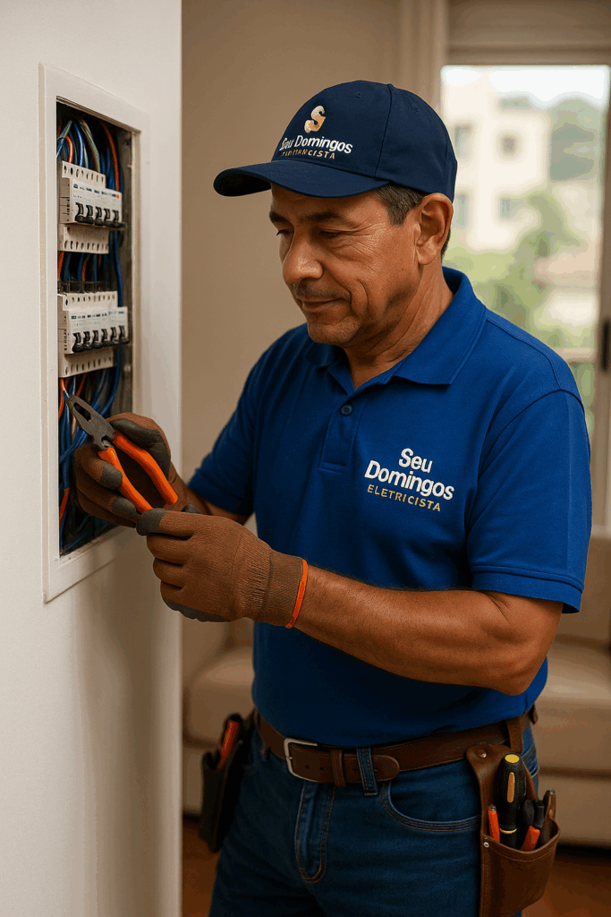 Seu Domingos, Eletricista em Ação