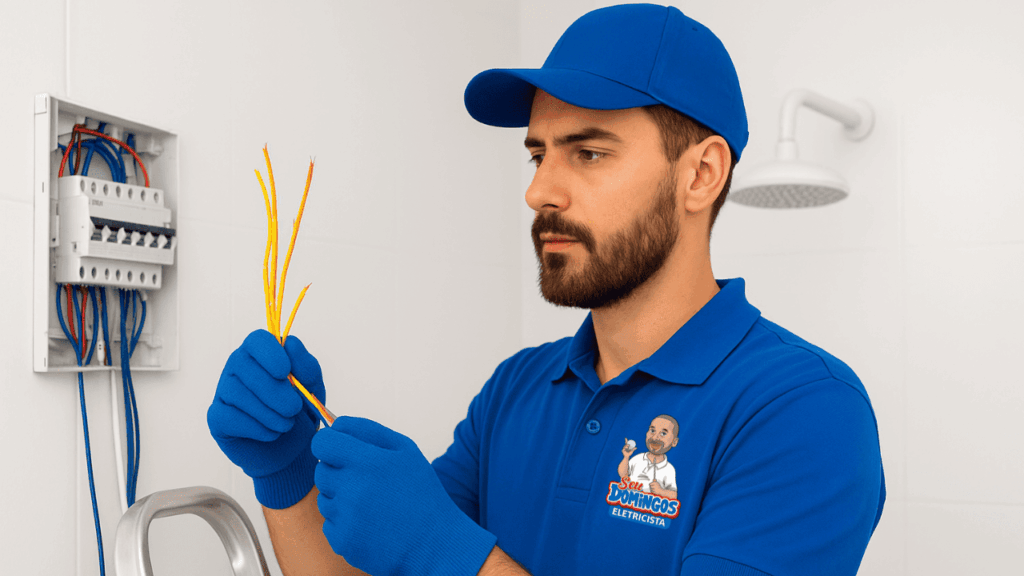 Trocar fiação do chuveiro SP SEU DOMINGOS ELETRICISTA