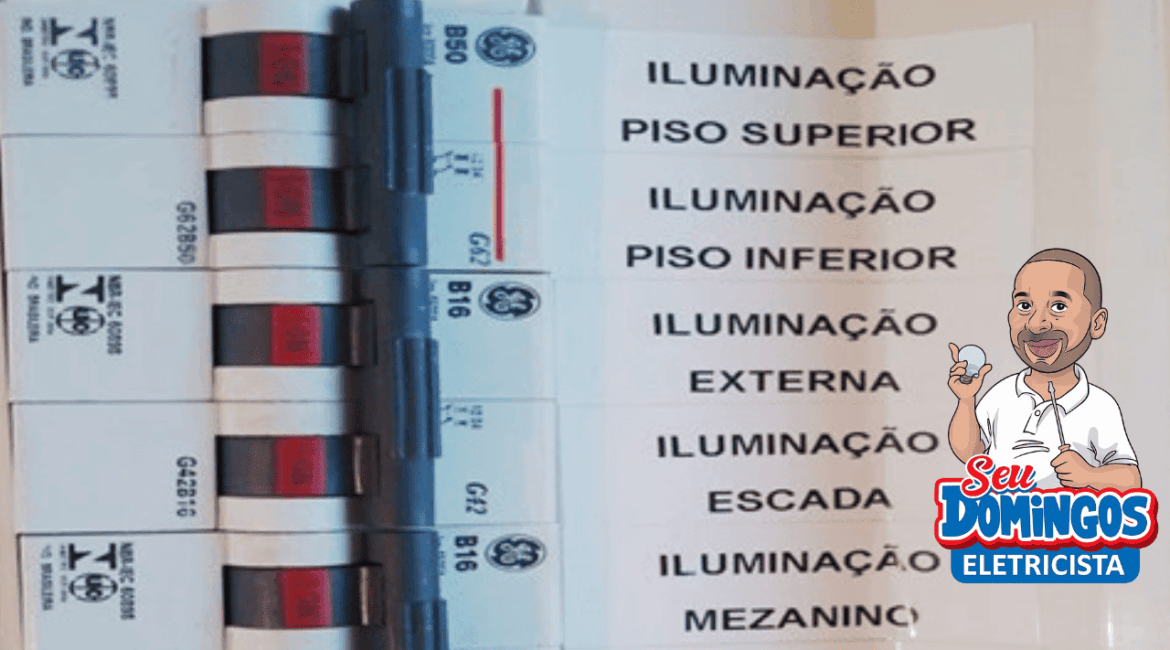 Etiquetas de identificação para quadros elétricos