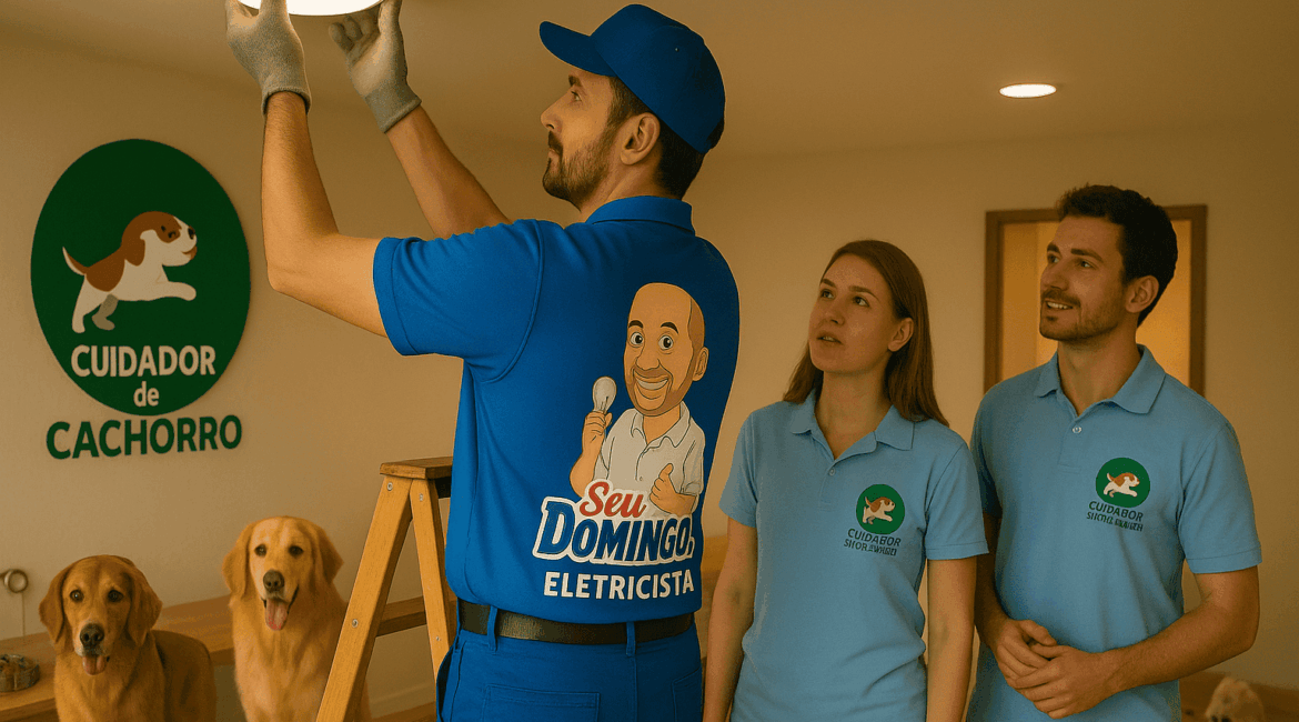 Hotel Cuidador de Cachorro iluminação LED - Seu Domingos Eletricista