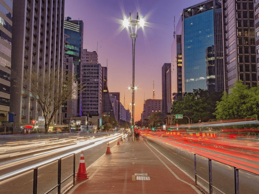 Imagens de São paulo noite av paulista