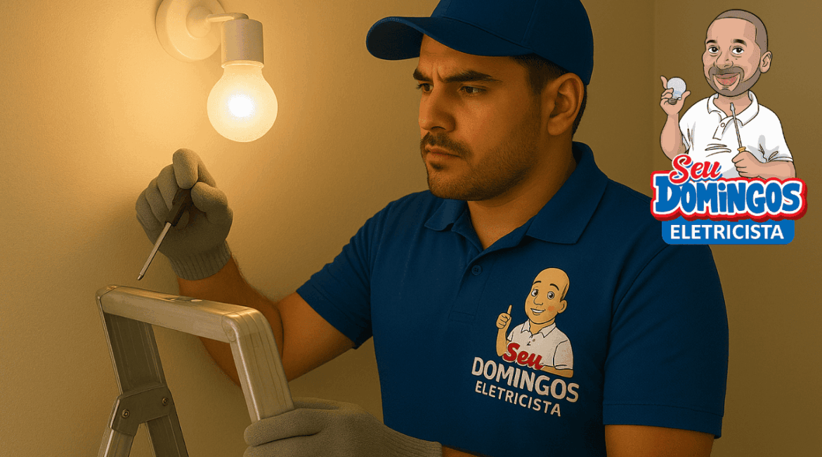 Luzes piscando em casa - Seu Domingos Eletricista