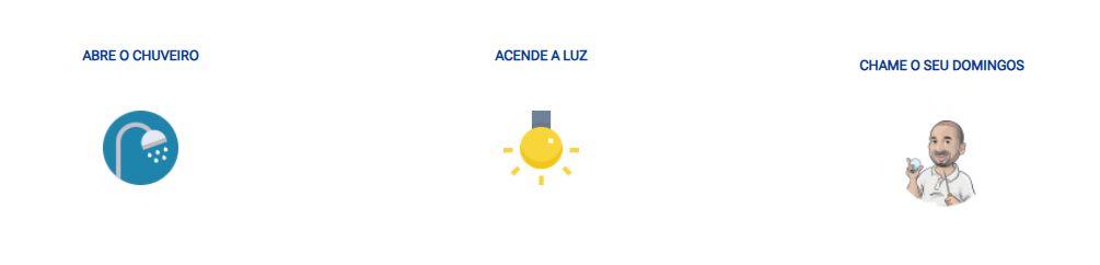 Abre o chuveiro e a luz acende