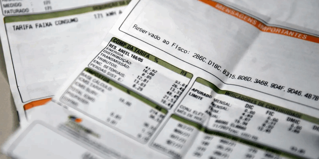 Conta de energia elétrica