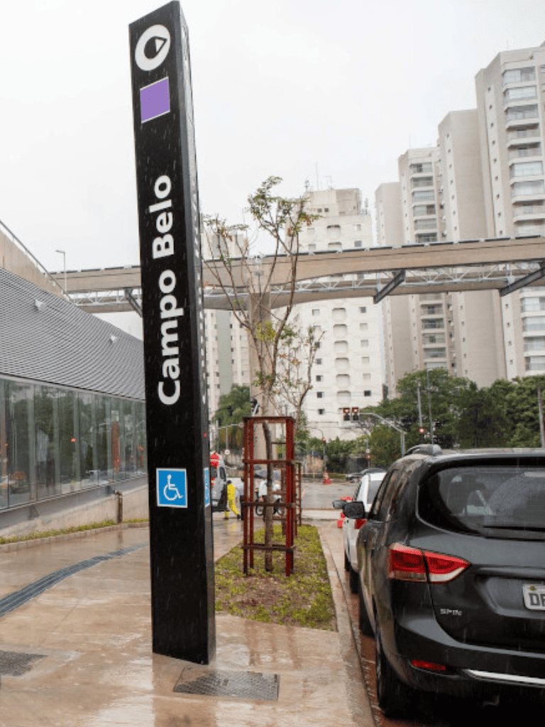 Estação Metro SP Campo Belo Linhas Lilas São Paulo
