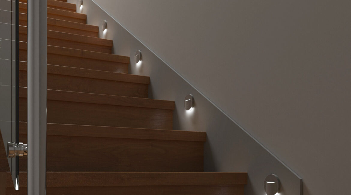 Iluminação de escadas e corredores