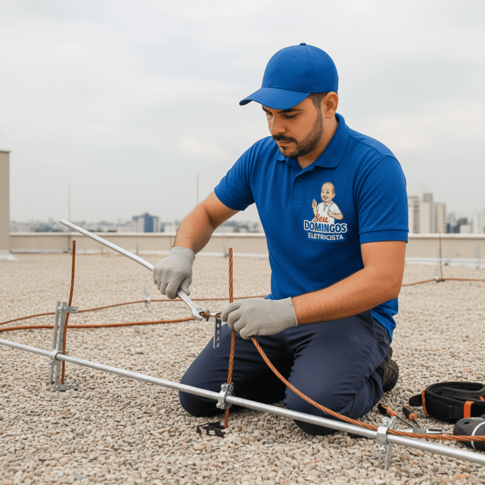 Instalação de Para-Raios SPDA - Seu Domingos Eletricista