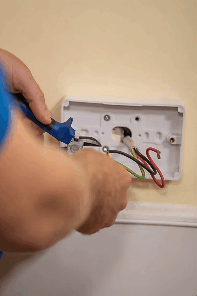 Instalação elétrica de tomada