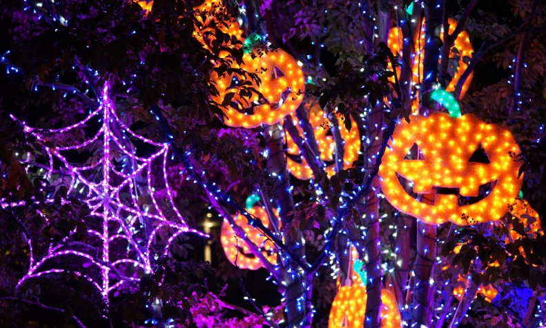 Luzes interativas de Halloween