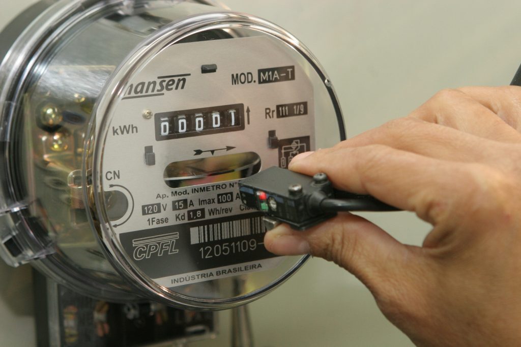 Medidor de luz com defeito