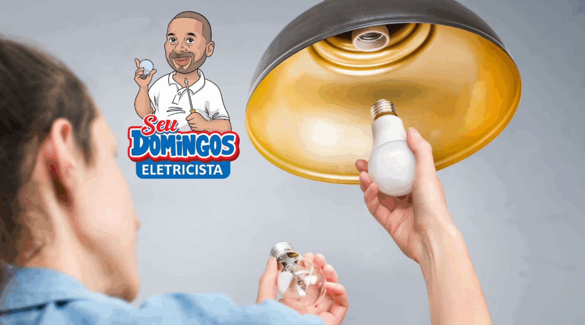 Trocar uma lâmpada - Seu Domingos Eletricista