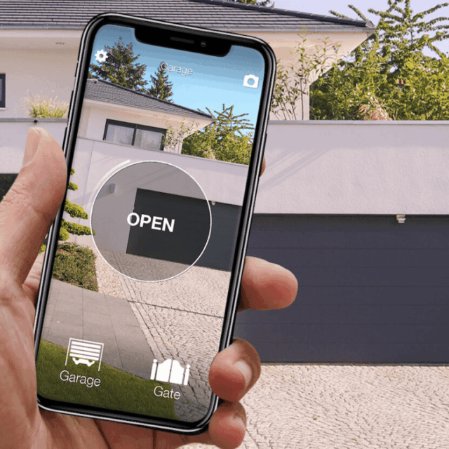 abrindo portao pelo celular