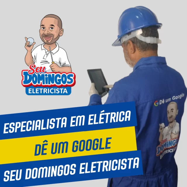 Especialista em elétrica - SEU DOMINGOS ELETRICISTA (PROIBIDA A REPRODUÇÃO, TODOS OS DIREITOS RESERVADOS)