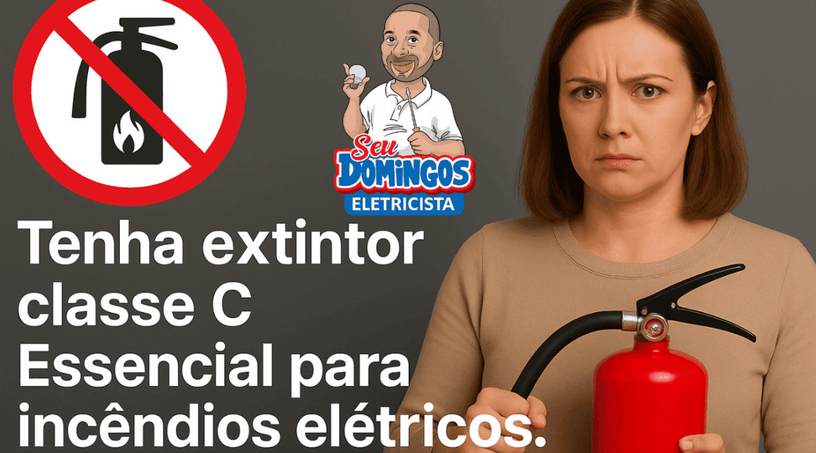 Extintor classe C incêndio elétrico - SEU DOMINGOS ELETRICISTA