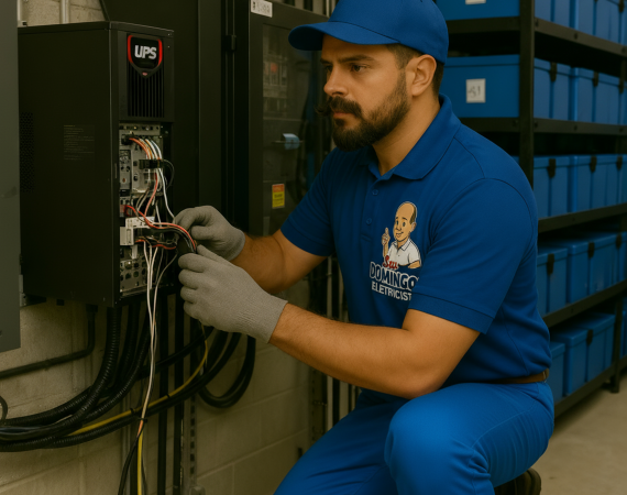Instalando nobreak em sp Seu Domingos Eletricista