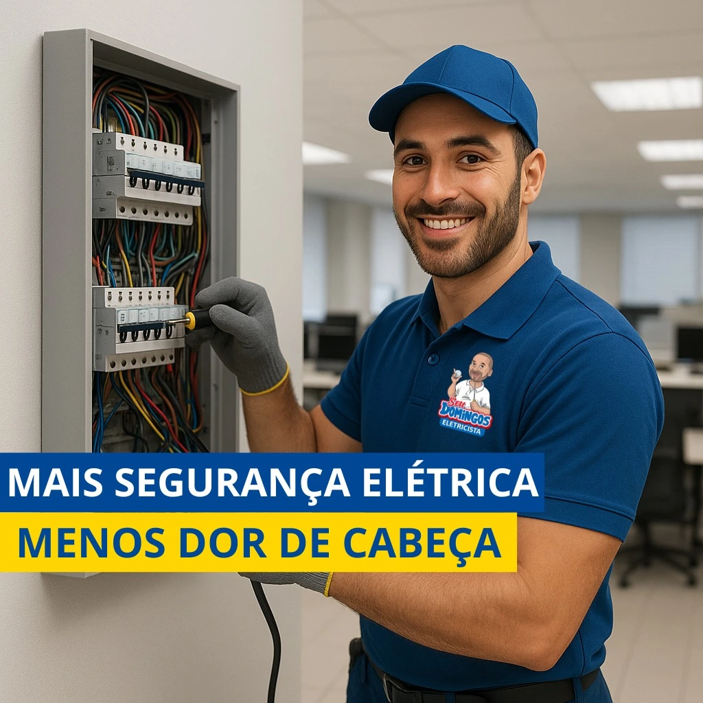 Mais segurança elétrica Seu Domingos Eletricista