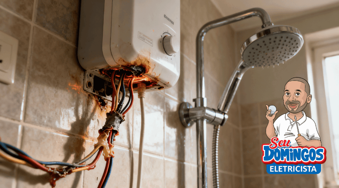 Por que o fio do chuveiro derrete