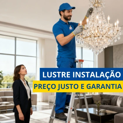 Quanto custa instalação de lustre