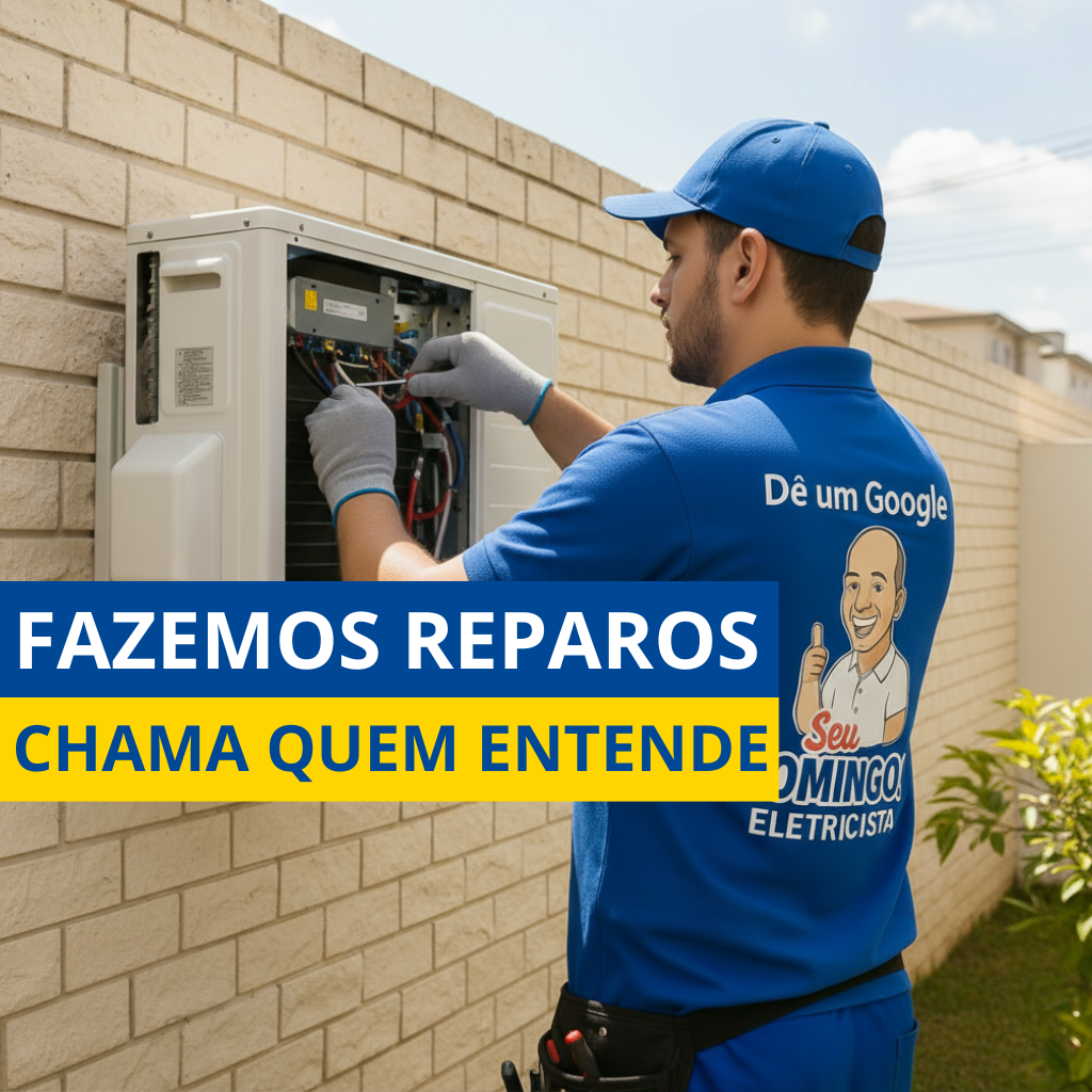 Eletricista realizando pequenos reparos elétricos residenciais