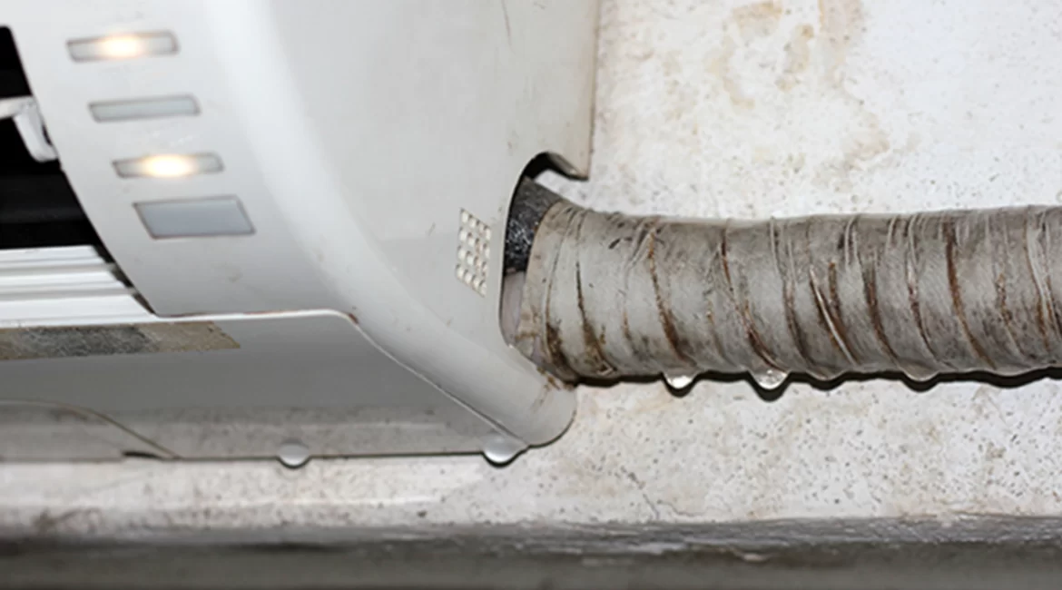 ar-condicionado vazando água