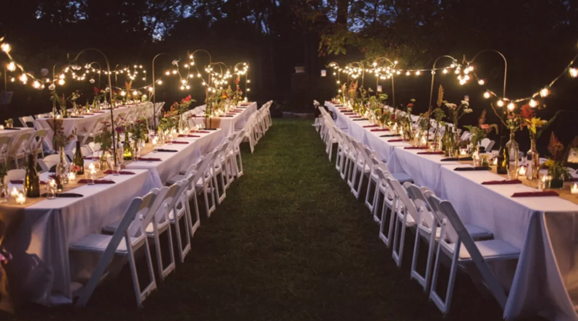 Ideias de iluminação de casamento