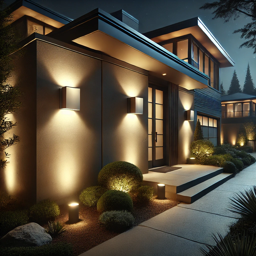 Luminárias de parede para áreas externas