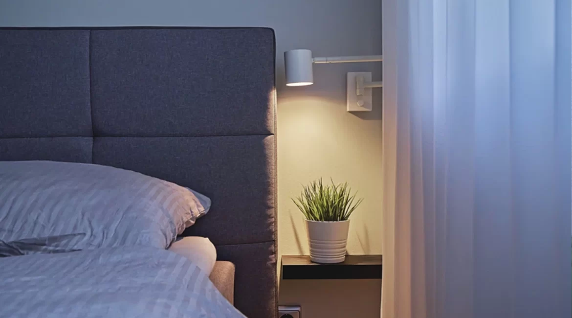 iluminação de quarto