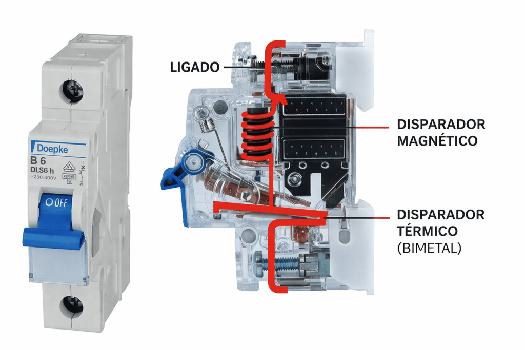 Comparação detalhada de disjuntores da marca Doepke para diferentes aplicações elétricas