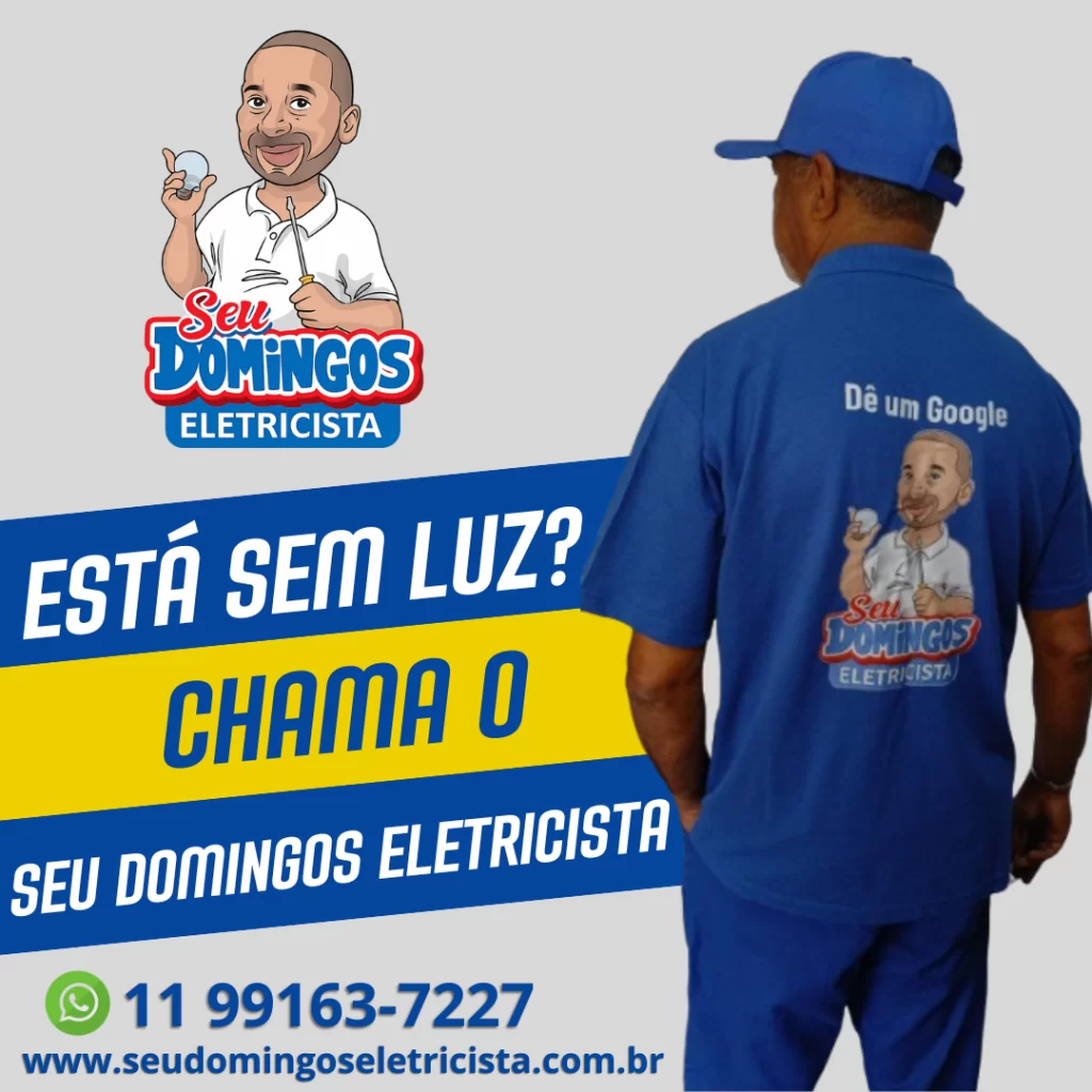 Eletricista urgente de plantão em SP - SEU DOMINGOS ELETRICISTA