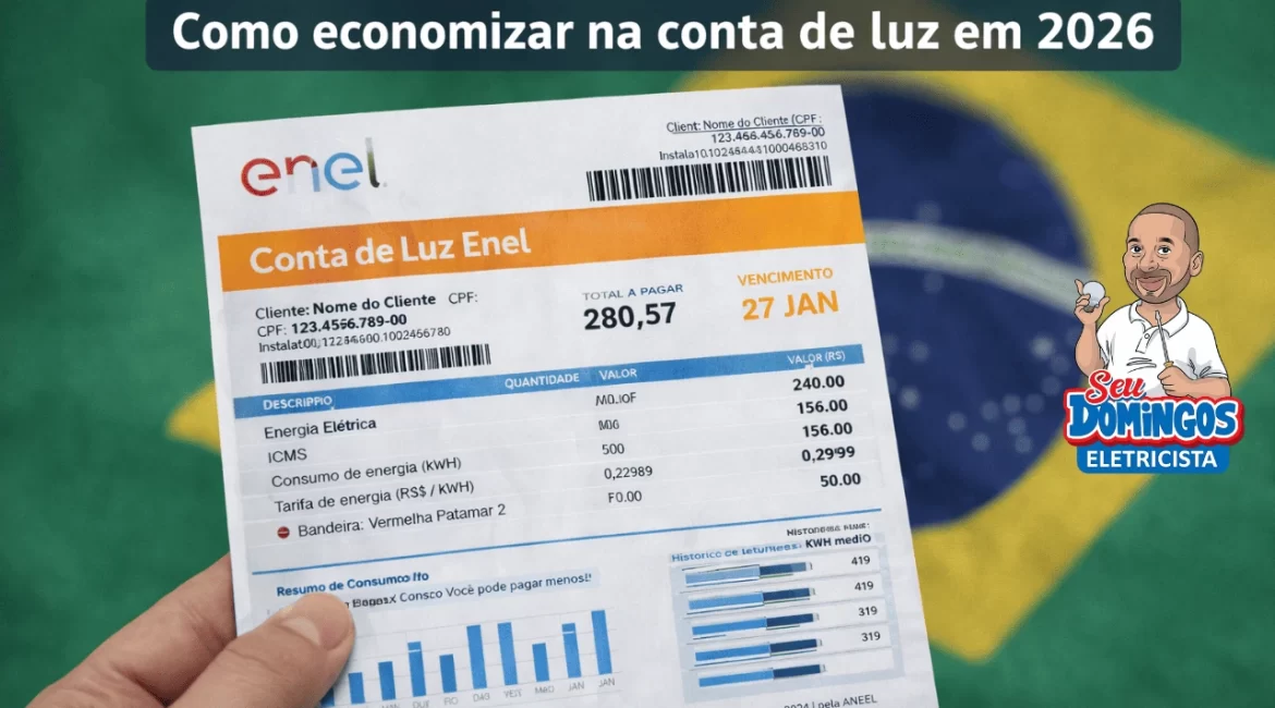 Economia no consumo de energia com uso eficiente da eletricidade