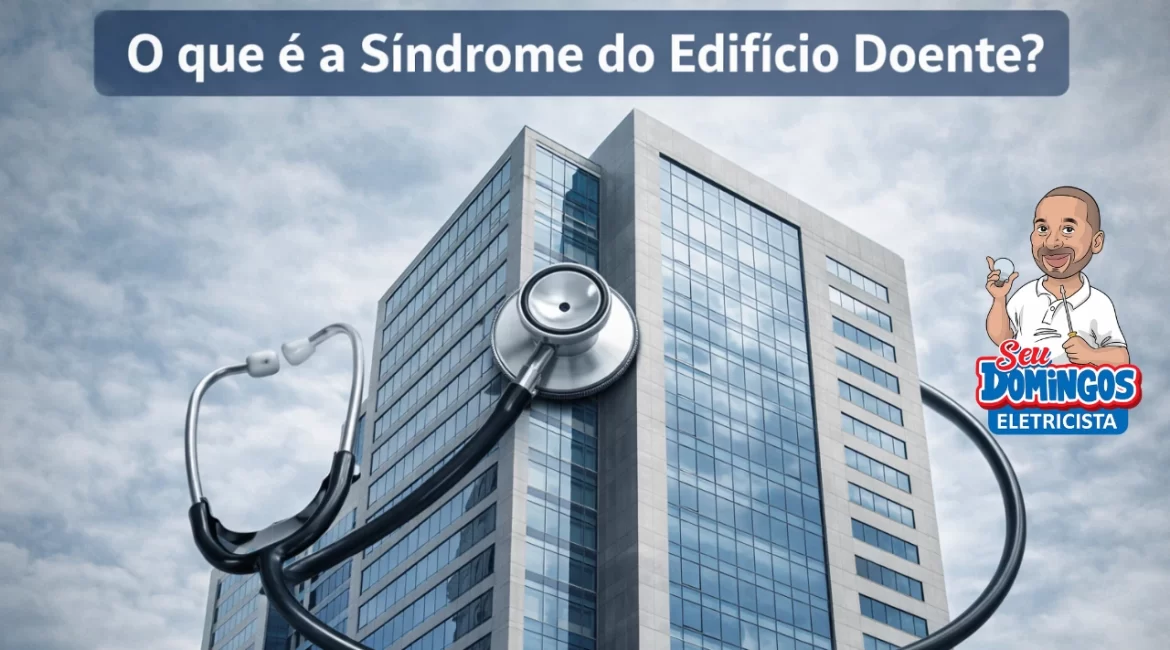 Exame visual de um edifício moderno durante inspeção técnica