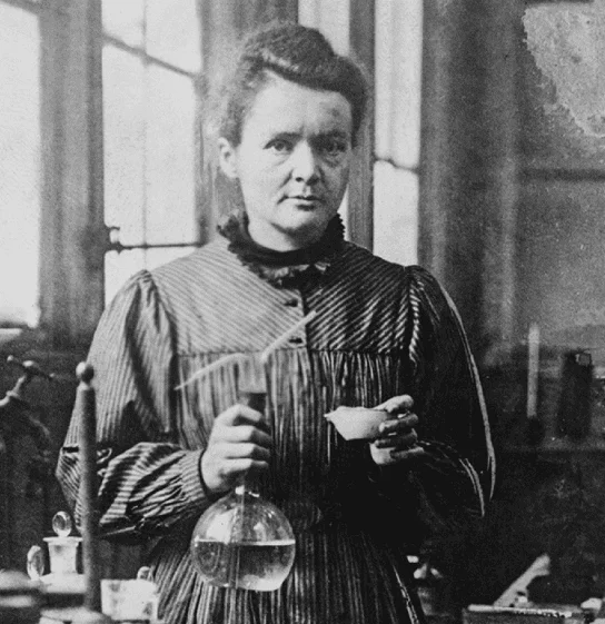 Marie Curie, primeira mulher a receber um Prêmio Nobel em ciência
