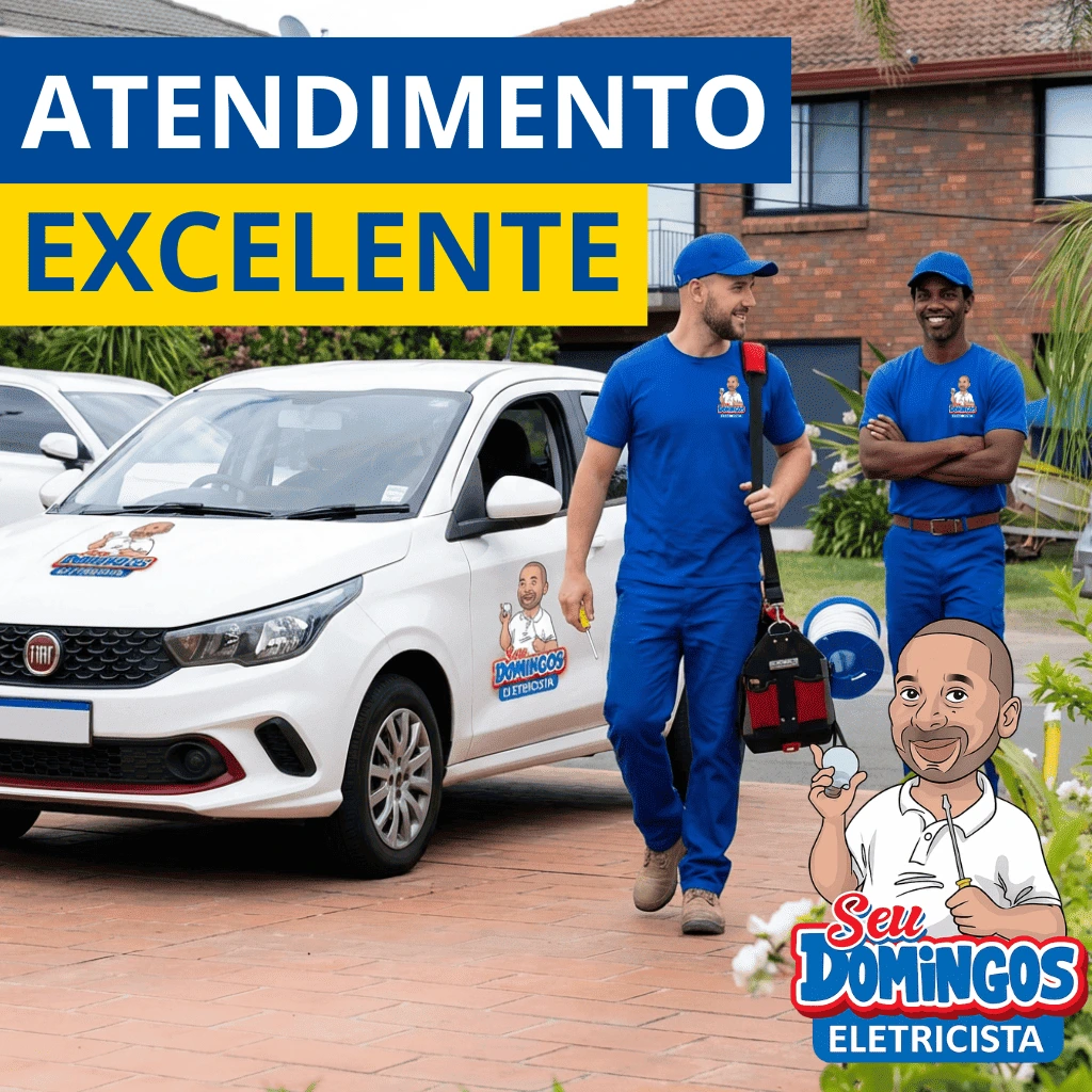 Serviço elétrico especializado realizado pela equipe Seu Domingos Eletricista