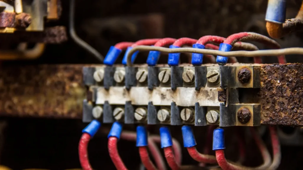 Disjuntor com defeito instalado em quadro elétrico residencial