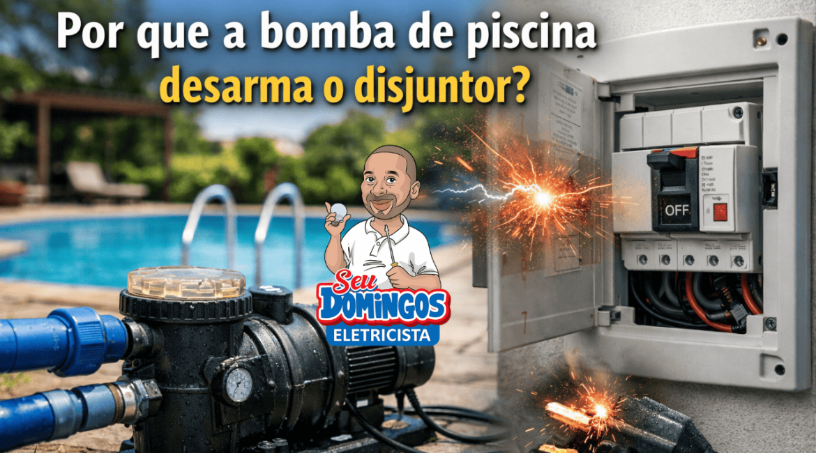 Bomba de piscina causando desarme ou queima do disjuntor