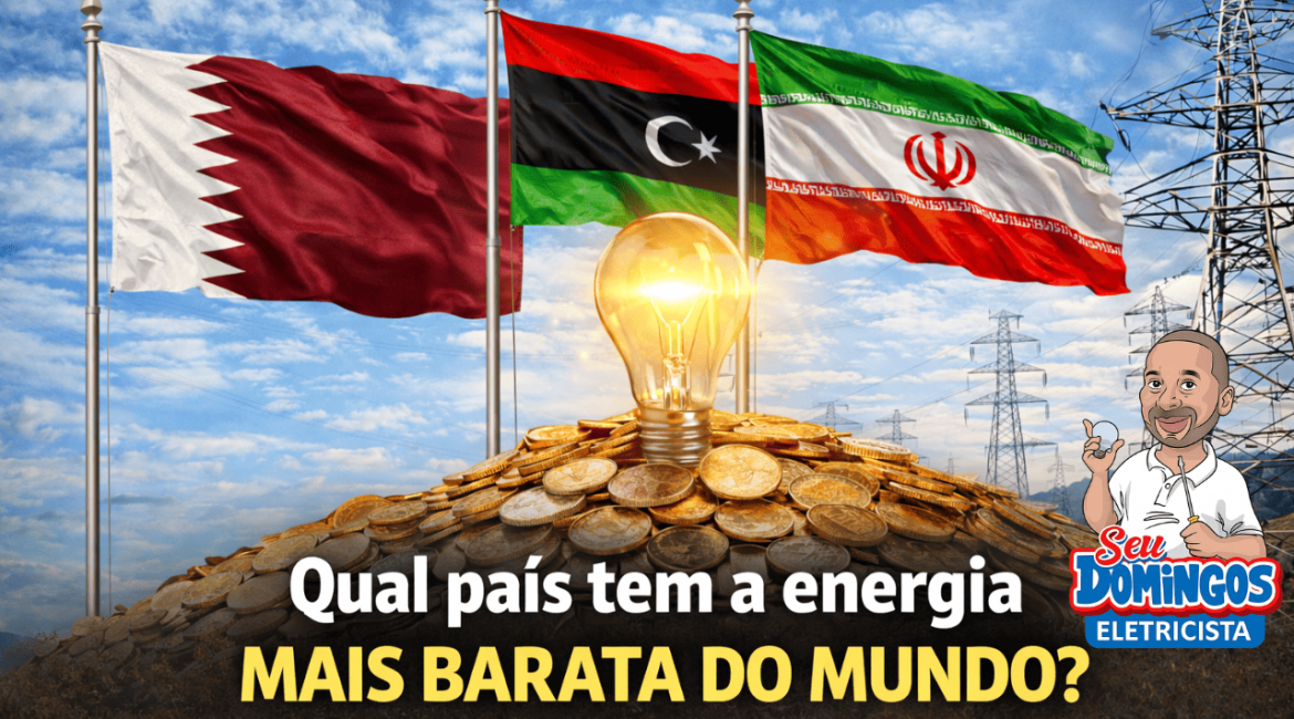 Torres de transmissão de energia simbolizando eletricidade barata e baixo custo de geração.