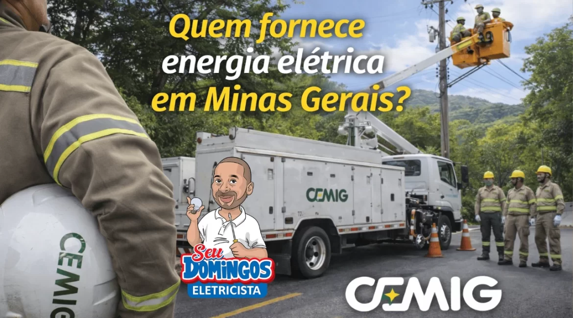 Equipe da Cemig realizando manutenção na rede elétrica em Minas Gerais