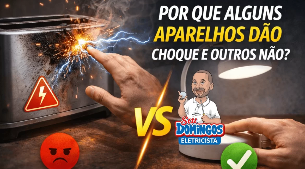 Aparelhos elétricos causando choque em usuários