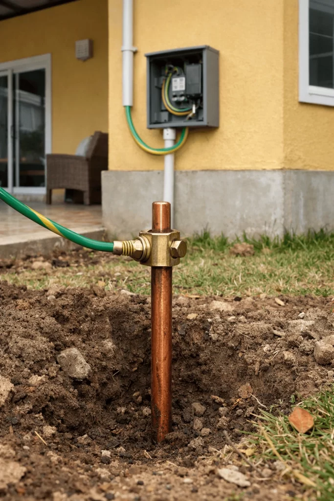 Sistema de aterramento em imóvel térreo