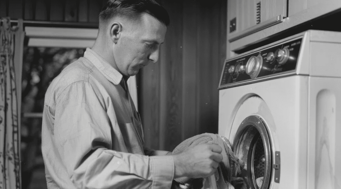 Máquina de lavar elétrica antiga modelo histórico