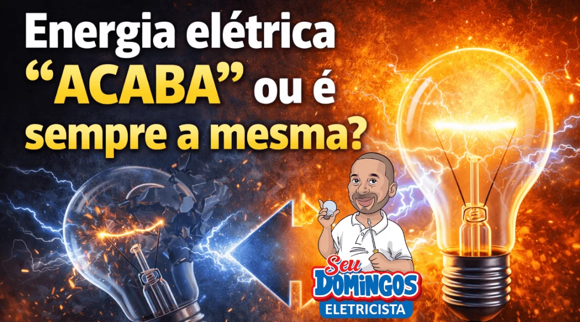 Esquema demonstrando continuidade da energia elétrica em circuito