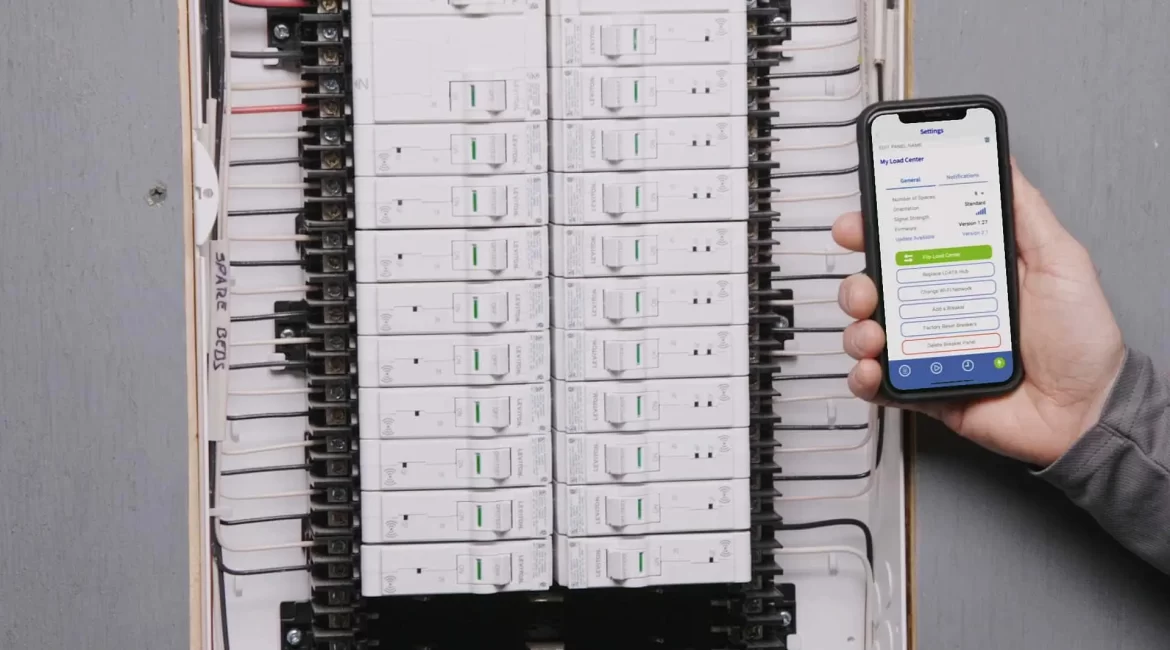 Painéis de energia elétrica inteligentes com monitoramento digital