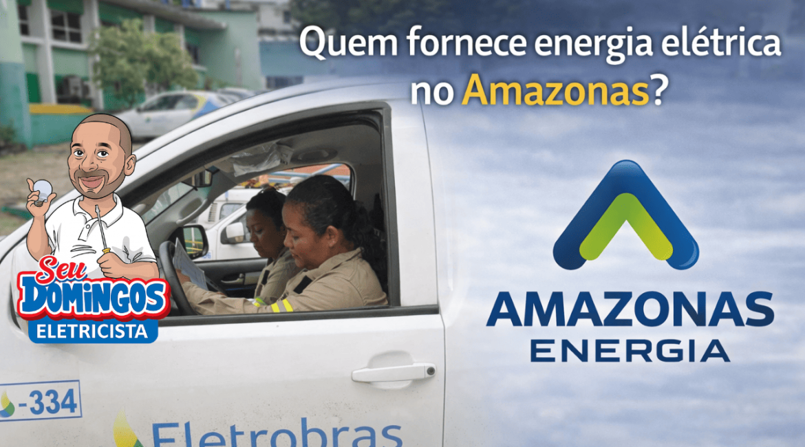 Equipe da Amazonas Energia realizando trabalho na rede elétrica