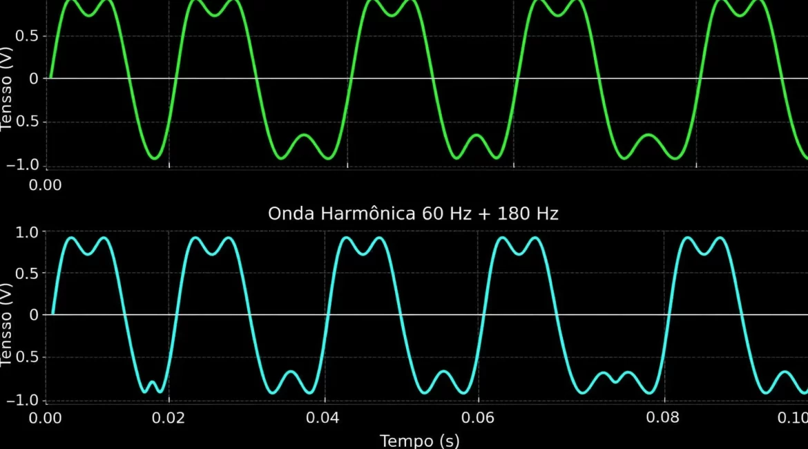 Harmônicas na rede elétrica causando distúrbios em equipamentos
