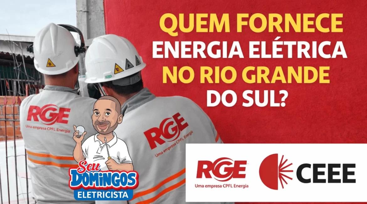 Equipe da RGE e CEEE verificando quadro de energia na rua no Rio Grande do Sul