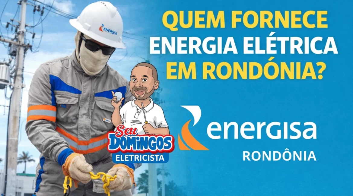 Trabalhador da Energisa Rondônia realizando manutenção na rede elétrica