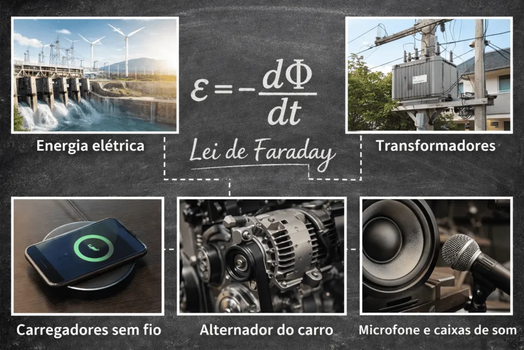 Aplicações da Lei de Faraday na geração de energia elétrica